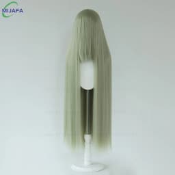 Very High Quality 600g 68 Colors 40 Inch 100cm Long Straight Cosplay Wig With Bangs Heat Resistant Hair Anime Wigs + Wig Cap