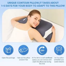 Butterfly Shaped Special Design Memory Foam Cervical Pillow Skin-friendly Comfortable Washable Neck Support Pillow
