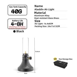 MOUNTAINHIKER Outdoor Gas Light Set Picnic Camping Retro Decorative Ambience Light Creative Desktop Bedside Gas Light