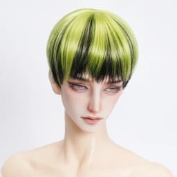 New 1/6 1/4 1/3 Doll's Wig for 30/45/60cm Bjd Doll Soft Silk Short Hair Girl Toys Dress Up Play House Doll Accessories, No Doll
