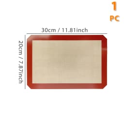 1PC, 2PCS Silicone Baking Mats for Oven, 2 Sizes 30/42cm, Non Stick & Heat Resistant Bakeware Sheets, for Cookie, Macaron, Bread