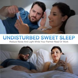 Bluetooth 5.3 Sleep Mask Headphones, Wireless Music Sleeping Eye Masks, Comfort for Side Sleepers, Cool Gadget & Unique Gift