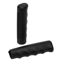 2pcs Wheelbarrow Handles Non-slip Handles Rubber Round Tubes Anti-skid Shock Absorption Black Replacement Handles