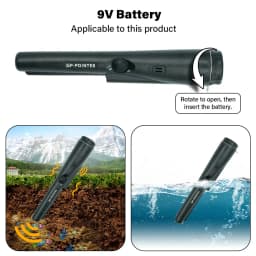Protable High QualityHandheld Metal Detector GP-pointer Waterproof Positioning Rod Detecting With Bracelet LED Lights