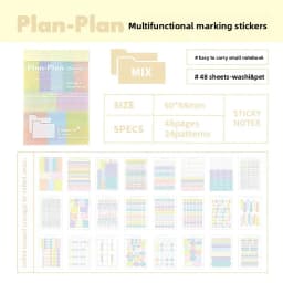 Muilti-Functional Stickers&Memo Note Pad Book Journal Scrapbook Mark Sticker School Stationery