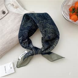 56cm Print Geometric Pattern Headscarf Scarf Square Scarves Kerchief Neckerchief Bandanas Neck Wraps Hair Ribbon Band Headband