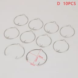 10Pcs/set Light Cup Bracket Card Ring,55mm 48mm Lamp Retaining Spring Clip Ring Mr16 Gu10 Spot Light Downlight Accessories