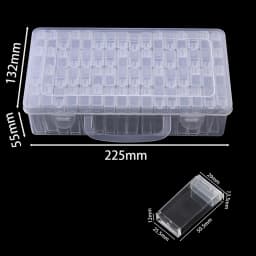 32/40/42/48/56/64 Plastic Organizer Box Multifunctional Portable Clear Storage Box for DIY Diamond Painting Beads Jewelry Supply