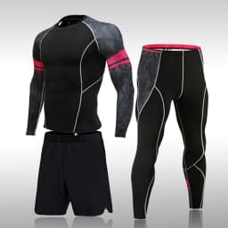 Men's Compression Sport Suits Gym Tights Training Clothes Workout Jogging Set Running Rashguard Tracksuit Sportswear For Men