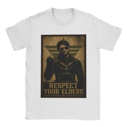 Respect Your Elders Soldier Boy T Shirts Men's 100% Cotton Funny T-Shirts Round Neck The Boys Tee Shirt Short Sleeve Tops
