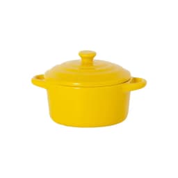 JUSTINLAU Ceramic Double Ear Bowl Mini Ceramic Glazed Baking Bowl Breskfast Steamed Egg Pudding Bowl Soup Bowls Microwave Oven