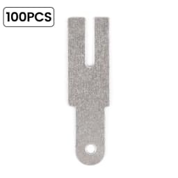 100Pcs Nickel Plating Process Nickel Sheet Spot Welder Accessories 18650 Battery T/Y/H/L Shapes 0.18mm Nickel Plate Welding Tool