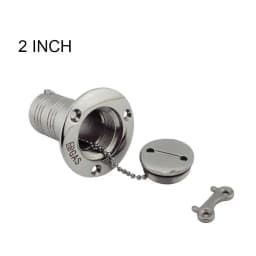 Marine Boat Hardware Deck Filler 38/50mm 316 Stainless Steel Key Cap Filler Water Waste Diesel Gas Fuel Deck Filler 1.5" and 2"