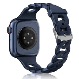 Silicone Strap for Apple Watch Band 44mm 40mm 45mm 41mm 42mm 38mm Accessories Gourmette Bracelet iWatch Series 12 6 5 4 3 SE 7