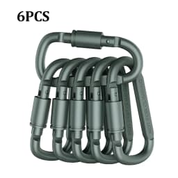 4/6PCS Metal Buckle Set for Key Camping Survival EDC Outdoor Keychain Clip Alloy Aluminum Tactical Caribiner Hook Karabiners
