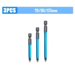 Non-slip Wear-resistant Screwdriver Set Strong Magnetic High Hardness Super Long Cross Electric Batch Electric Drill