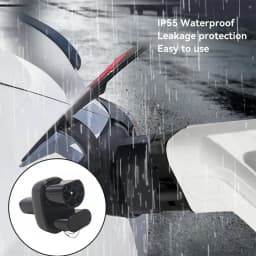 FITMPH CCS2+Type 2 to NACS Tesla Adapter, DC&AC 2-in-1 Adapter, 250kW for Model 3/X/Y/S, For US Tesla in Europe Fast Charging