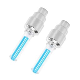 2/4pcs Motorcycle Bicycle Tire Valve Caps Light LED Neon Flash Lamp Waterproof Tyre Universal Wheel Lights Car Accessories