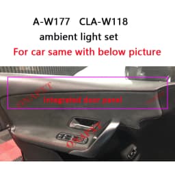 64-color Set For Mercedes-Benz A/CLA class W177 W118 LED Car Air Vent Turbine Outlet Nozzle Ambient Light Atmosphere Neon Lamp