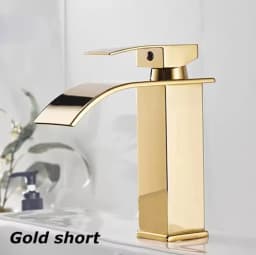 Waterfall Wash Basin Stainless Steel High And Low Faucet Black Hot And Cold Toilet Wash Basin Bathroom