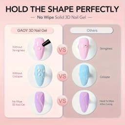 3D Gel - Nail Art Modeling Gel, Suitable for Nail Design Autumn And Winter DIY Nail Art for Painting, Molding, Sculpting