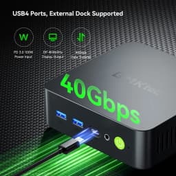 GMKtec K17 Intel Ultra 5 226V/K17 Plus Ultra 7 258V LPDDR5 16GB 32GB 2XM.2 2280 SSD WIFI6E BT5.2 External Dock Supported Mini PC