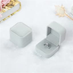 10pcs Felt Fabric Ring Box Jewelry Packaging Box Diamond Ring Earrings Storage Box Jewelry Gift Packaging Box 5.5X5X4cm
