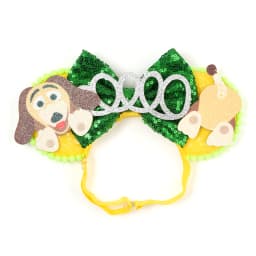 Mouse Ears Adjustable Headband Cartoon Sequin Bows Headband Birthday Party Christmas Princess Cosplay Costume For Women Adult