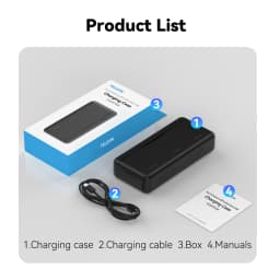 TELESIN 18W PD Fast Charger For DJI OSMO Action 6 5pro OSMO 360 TF Card 3 Slots Battery Pocket Charging Storage Box