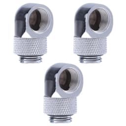1-3PCS PC Water Cooling Connector G1/4 Inner Outer Dual Thread 90 Degree Rotary Adapter For Computer Cooling Tools Supplies