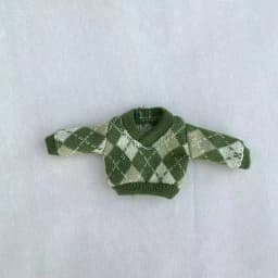 Handmade Obitsu 11 Vest Ob11 Doll Clothes Winter Sweater With Plaid Pattern For Gsc, Ymy Body, Ufdoll, 1/12bjd, Obitsu11