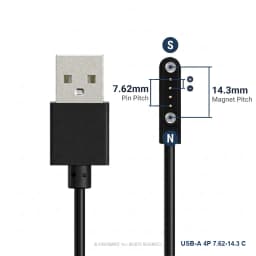 Smart Watch Magnetic Charging Cable USB Charger 2Pin 4Pin 5Pin Power Line For Smartwatch Earphone Glasses Juicer Beauty Devices