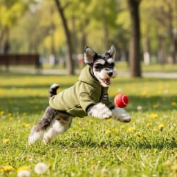 Warm Fleece Dog Hoodie Winter Pullover Pet Sweatshirt with Partial Zip for Small Medium Dogs Schnauzer Pomeranian Toy Poodle