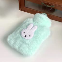 Miffy Cute Cartoon Plush Hot Water Bottle Cap Winter Hand Warmer and Bed/Sofa Heating Mat Anti Burn and Explosion proof Design