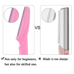 30Pcs/Bottle Eyebrow Razors With Container Facial Eye Brow Trimmer In Case Hair Removal Shaver Safe Blades Trimming Tools