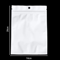 30-100pcs White Plastic Self Sealing Jewelry Bag Ring Necklace Bracelet Ziplock Storage Holder Bag Anti-oxidation Jewelry Bag