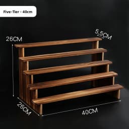 Pure Wood Display Stand Storage Rack Desktop Figurine Bubble Mat Doll Meat Green Plant Multi-layer Staircase Rack