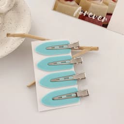 2-4Pcs/lot Pink Blue Color No Bend Seamless Hair Clips Side Fix Fringe Barrette Makeup Washing Face Hair Accessories For Women