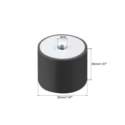 M4/5/6/8/10 Female Thread Rubber Shock Absorber Anti Vibration Pad Rubber-Metal Silentblock Type DD Rubber Mount Flat Base Block