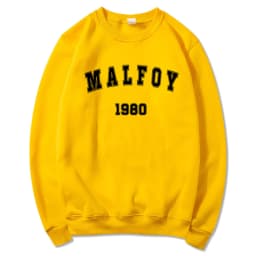 2025 Draco Malfoy Sweatshirt Magic Movie HP Wizard World Pullover Vintage Wizard School Retro Malfoy 1980 Crewneck Sweatshirts