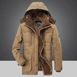 Men's Winter Jacket Parka Plus Velvet Thick Multi Pocket Jackets Solid Parkas Male Plus Size Windproof Fleece Warm Thick Coats