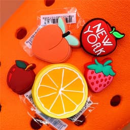 Original Various Fruit Designer Shoe Charms 5pcs/lot Clog Buckle Accessories Luxury Upper Jewelry Decorations Gift Preferred