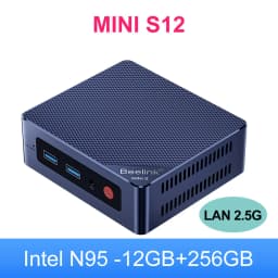 Beelink Mini S12 N95 Gamer Mini PC Windows 11 home Intel 12th Gen DDR4 8GB 12GB 256GB SSD 2.4G&5G Dual Wifi BT5.2 1000M LAN NVME
