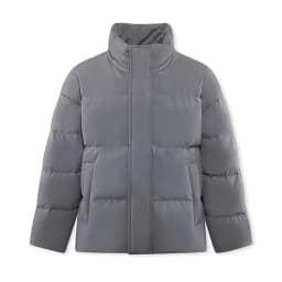 Semir Men Puffer Thick Down Colorblock Textured Print Stand Collar Loose Fit 2026 Urban Casual Warm Couple Style Outerwear