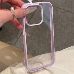 Luxury Clear Candy Color Case For iPhone 16 15 14 13 12 11 Pro Max Plus Clear Acrylic Bumper Protection Cases Cover