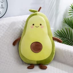 Kawaii Stuffed Fruit Avocado Doll Green Giant Avocado Plush Toy Soft Doll Big Sleeping Pillow Birthday Cute Gift