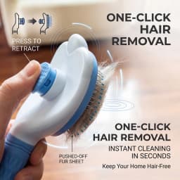 Bioline Pet Dog Brush Cat Comb Self Cleaning Pet Hair Remover Brush For Dogs Cats Grooming Tools Pets Dematting Comb Dogs Supply
