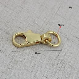 10-200PCS 12MM High Quality Handbag Twist Lock For DIY Craft Shoulder Bags Clasp Metal Buckle Snap Hooks Hardware Accessories