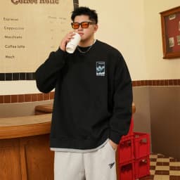 Sweatshirt Pullovers Men Oversized Sweater Plus Size 6XL 7XL 8XL Man Round Neck Long Sleeve Printed Loose Tops Big Size Clothing