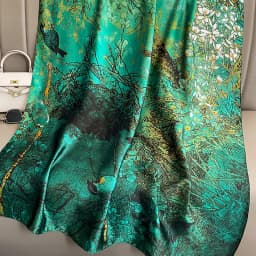 Spring Scarf Women's Luxury Design Polyester Material Smooth Scarf Soft Shawl Beach Scarf